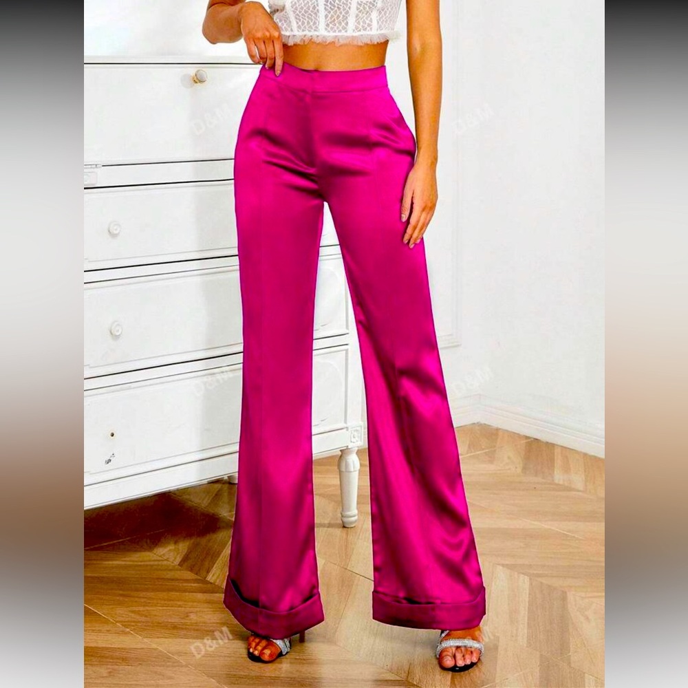 D&M Satin Flared Pants